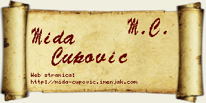 Mida Čupović vizit kartica